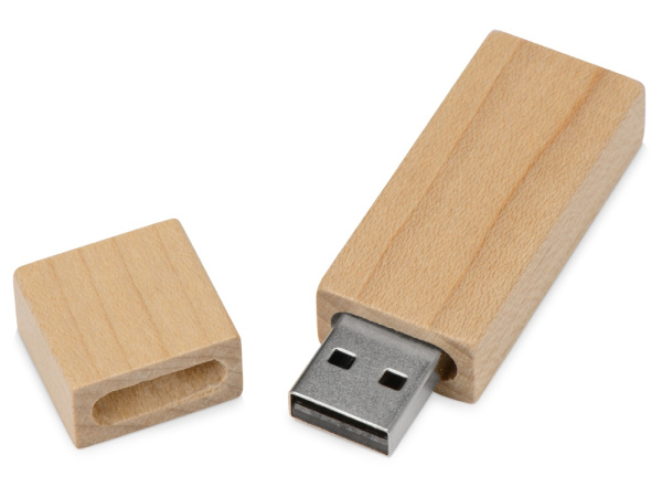 USB-флешка на 16 Гб «Woody» с магнитным колпачком, Размер 16Gb, Цвет натуральный
