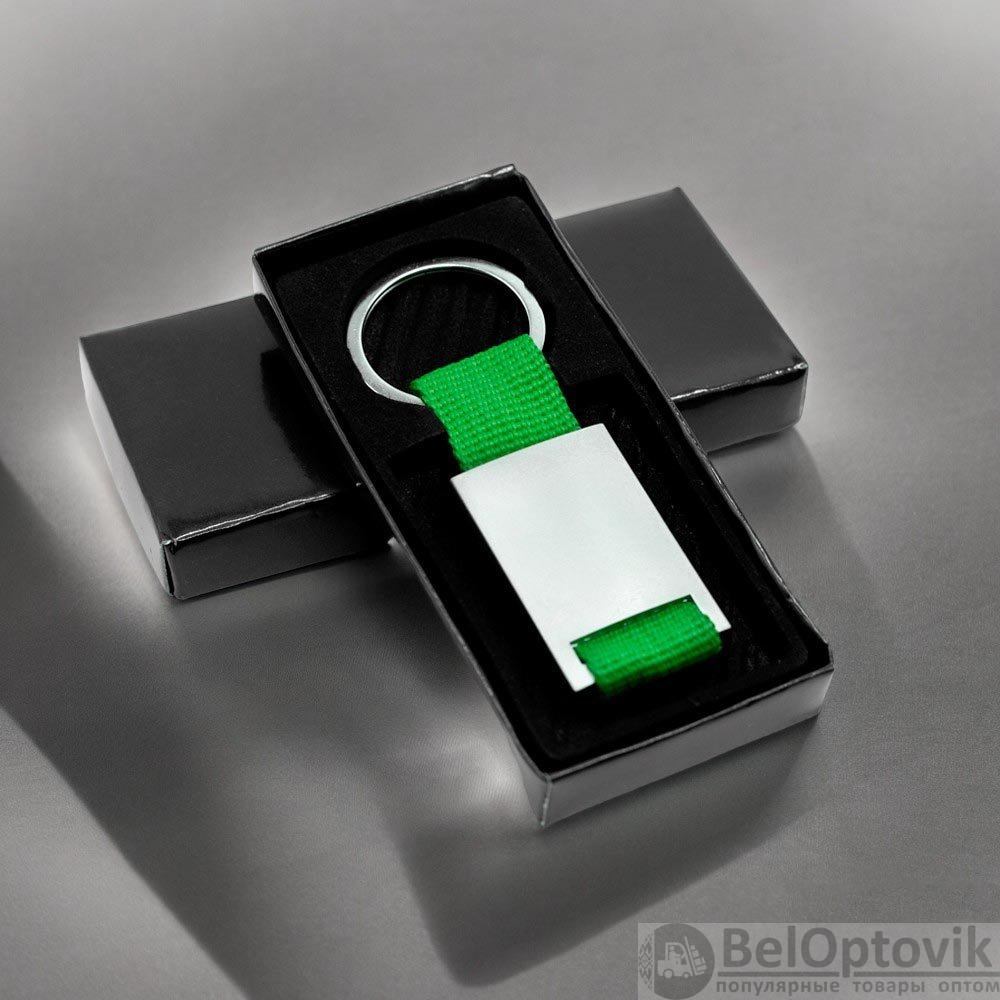 Брелок текстильный с алюминиеовй вставкой Typpo