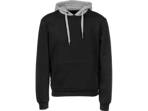 Толстовка с капюшоном «Amsterdam» мужская, Размер 2XL, Цвет черный/серый меланж