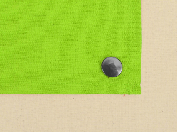 Складная хлопковая сумка для шопинга «Gross» с карманом, 180 г/м2, Цвет натуральный/зеленое яблоко