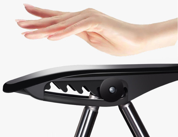 Складное туристическое кресло с регулируемым наклоном спинки, черный / Кресло карповое