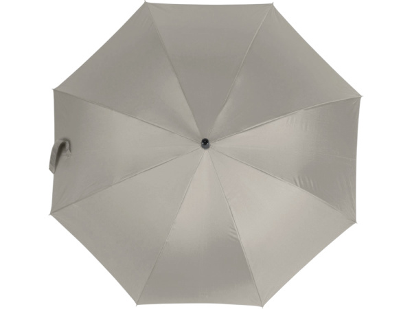 Зонт-трость Reviver с куполом из переработанного пластика, Цвет бежевый