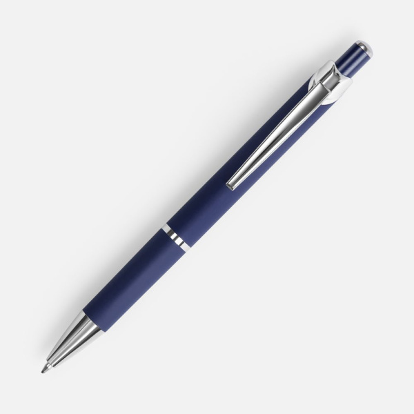 Ручка шариковая Chromos Soft Touch, синяя, 13,9х1,1 см