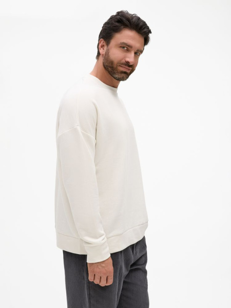 Свитшот унисекс S2, молочно-белый, XS–XXL