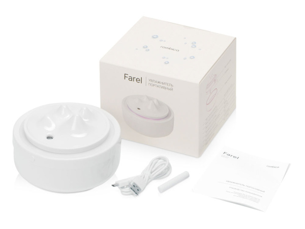 USB Увлажнитель воздуха с подсветкой «Farel», Цвет белый
