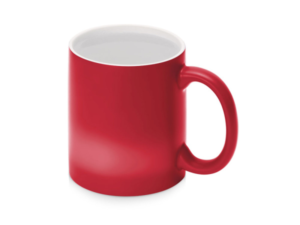 Кружка-хамелеон «Magic» матовая, Цвет красный/белый