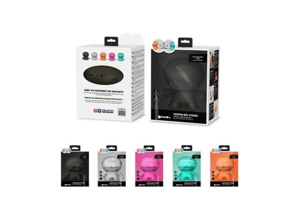 Портативная колонка «X5 BOY STEREO», Цвет серебристый