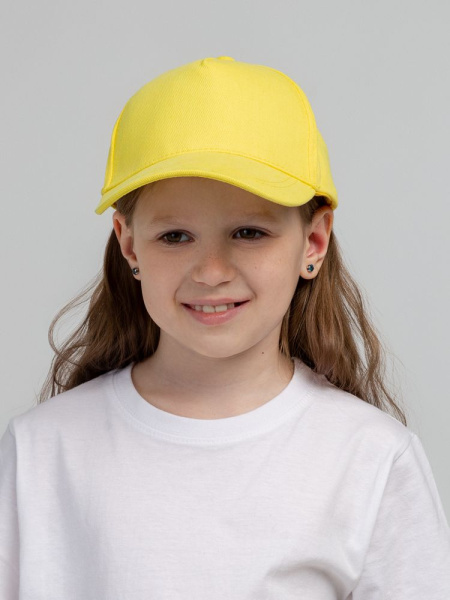 Бейсболка детская Standard Kids, желтая, 52-54
