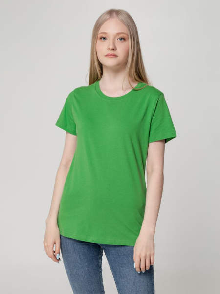Футболка женская T-bolka Lady, ярко-зеленая, S–3XL