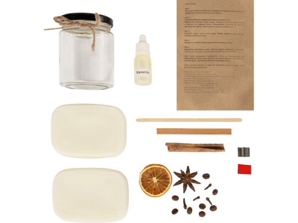 Набор для создания свечи «Let it Candle», Цвет белый