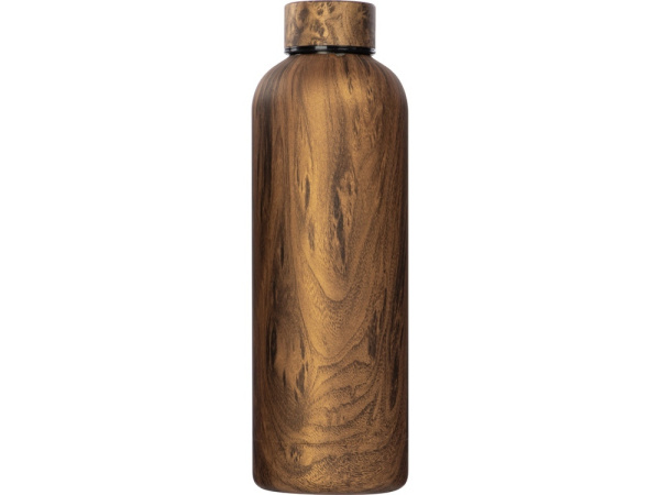 Вакуумная термобутылка «Britewood S3», 500 мл, крафтовый тубус, Цвет дерево