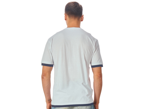 Футболка «Rotterdam» мужская, Размер 2XL, Цвет жемчужный/темно-синий