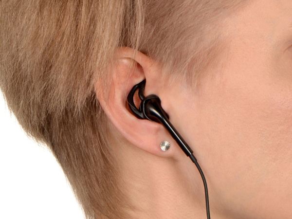 Беспроводные наушники «Get Up» с чехлом, Цвет черный