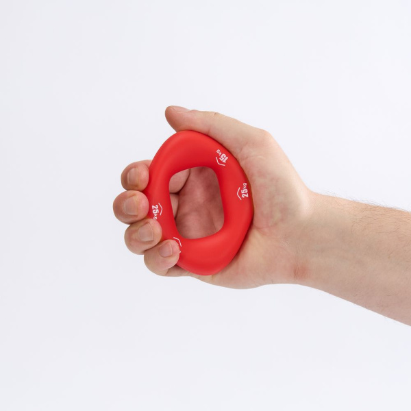 Эспандер кистевой Doubly, красный, 8х8 см