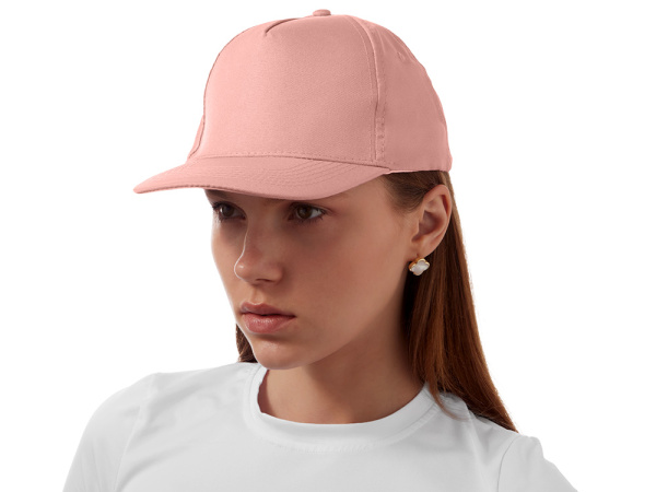 Бейсболка «Poly», Размер 56, Цвет лососевый