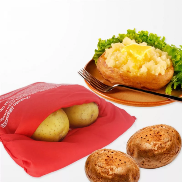 Мешочек для запекания картофеля (картошки) в микроволновой печи Potato Express 4 минуты