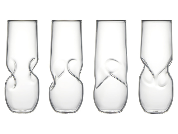 Набор из двух бокалов и пробки для шампанского «Bubbly Bliss», Цвет черный, прозрачный