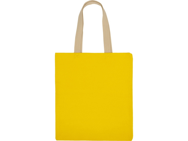 Сумка для шопинга «Steady» хлопковая с парусиновыми ручками, 260 г/м2, Цвет желтый
