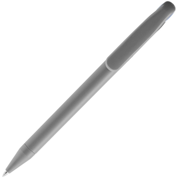 Ручка шариковая Prodir DS1 TMM Dot, серая с синим, 14х1,1 см
