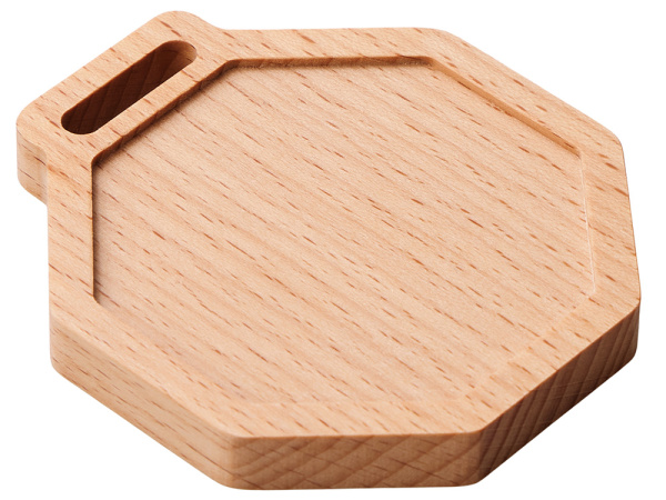 Медаль из бука «Octagon», Цвет натуральный