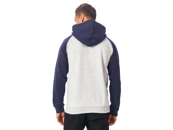 Толстовка с капюшоном «Dublin» мужская, Размер S, Цвет темно-синий/серый меланж