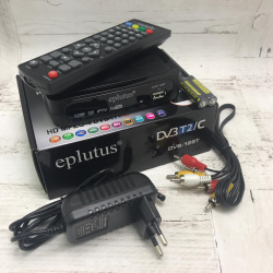 (Оригинал) Цифровой HD TV-тюнер DVB-T2 Eplutus® DVB-128T