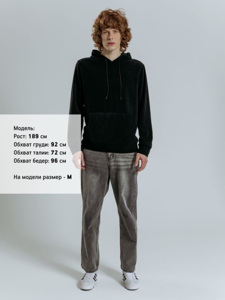 Худи унисекс Prima Vista, черное, S–XL