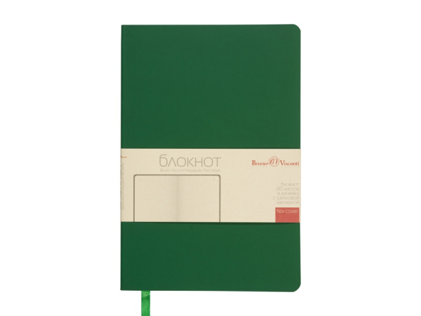 Блокнот А5 «Megapolis Flex Velvet», Цвет зеленый