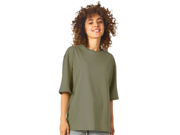 Футболка оверсайз «Liyon» унисекс, Размер XS-S, Цвет хаки