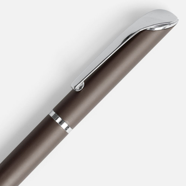 Ручка шариковая Glide, серо-коричневая, 13,5х1,2 см
