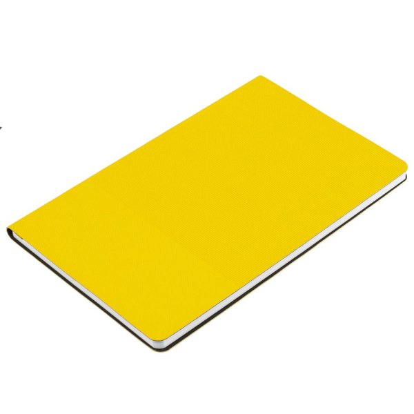 Ежедневник Knit, недатированный, желтый, 13х21 см