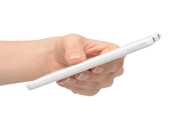 Внешний аккумулятор «Blank» с USB Type-C, 5000 mAh, Цвет белый