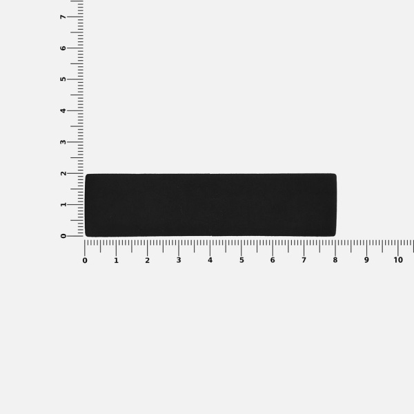 Лейбл Listra Soft Touch, S, черный, 2х8 см