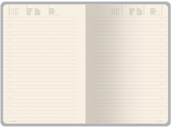 Ежедневник недатированный А5 «Megapolis Nebraska», Цвет коричневый