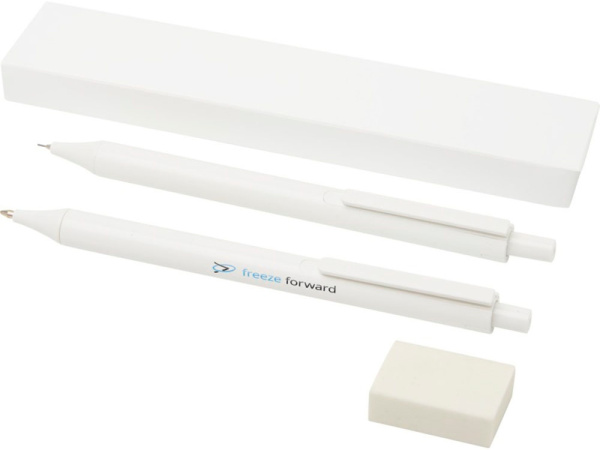 Подарочный набор антибактериальных ручек «Salus», Цвет белый