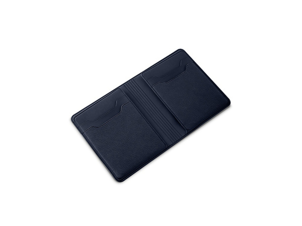 Картхолдер с отделением для наличных денег «Favor», Цвет темно-синий