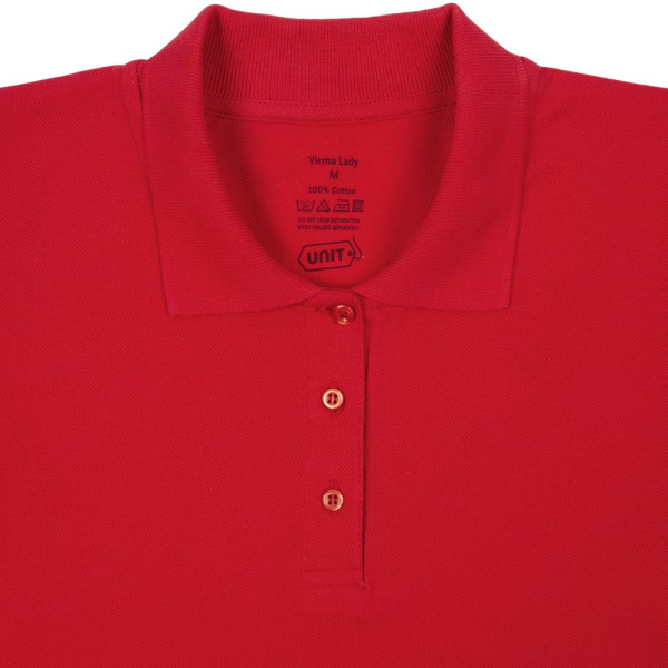 Рубашка поло женская Virma Lady, красная, S–XXL