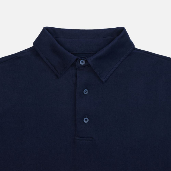 Рубашка поло унисекс Senti, темно-синяя, XS–4XL