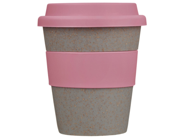 Стакан из бамбукового волокна «Café», Цвет серо-коричневый/пыльно-розовый