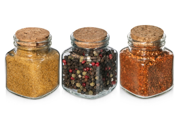 Набор специй и приправ «Delicio», Цвет натуральный, прозрачный