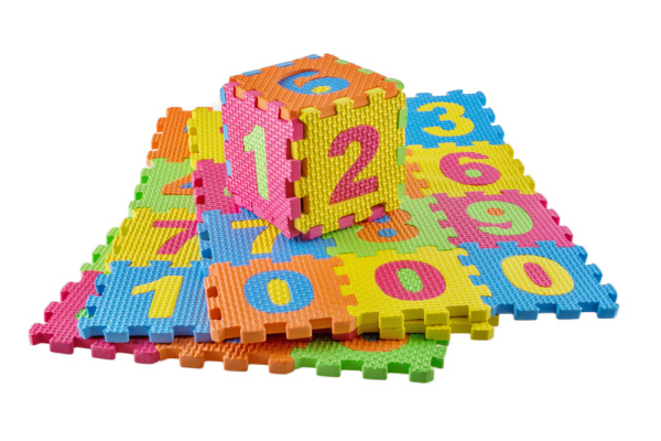 Детский развивающий коврик-пазл "Цифры" Eva Puzzle