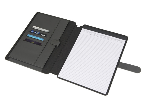 Папка для документов «Kadeo» с блокнотом, Цвет темно-серый
