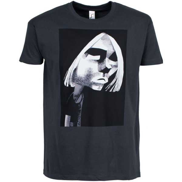 Футболка «Меламед. Kurt Cobain», темно-серая, S–XXL
