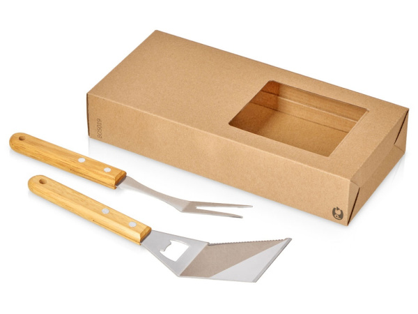 Подарочный набор для барбекю «BBQ party», Цвет синий, натуральный