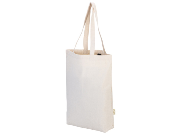 Сумка Fixy из переработанного хлопка 220 г/м2 с фиксирующей лентой, Цвет натуральный