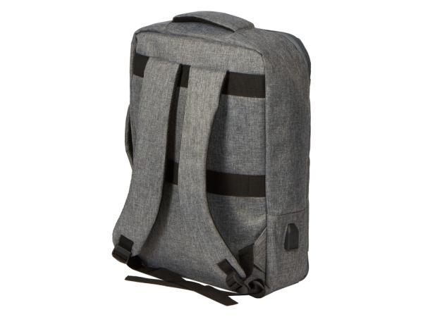Рюкзак-трансформер «Turnover» для ноутбука 15" из переработанного пластика, Цвет серый