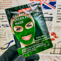 Маска-пилинг для лица Dear She Galaxy Diamond,  20 гр. Green Peel-Off Mask (борьба с акне и постакне