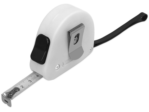 Рулетка «Meter» софт-тач, 3м, Цвет белый
