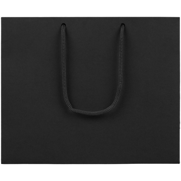 Пакет бумажный Ample Plus S, черный, 24x20x9,5 см