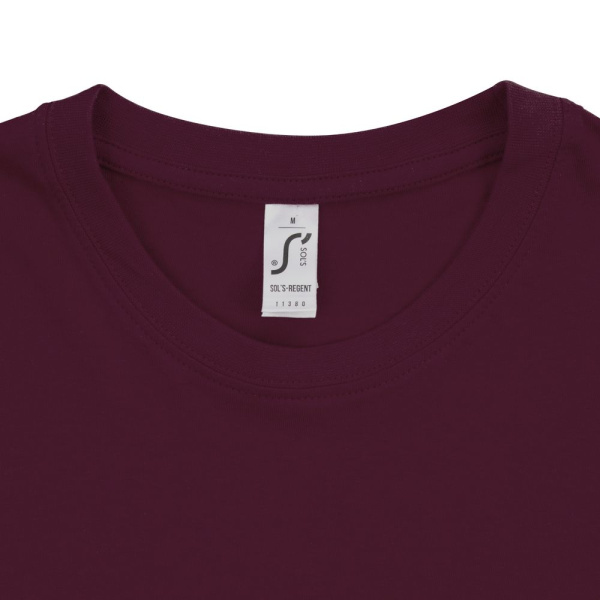 Футболка унисекс Regent 150, бордовая, XS–3XL